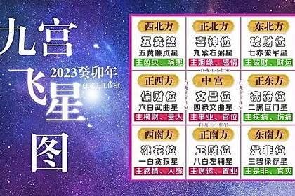 飞星图2023|2023年九宫飞星图